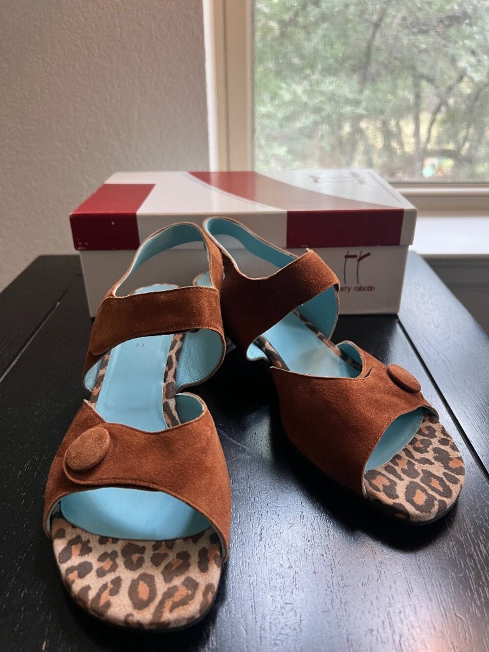 Thierry Rabotin Leopard Sandals